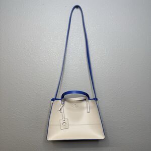Kate Spade Ilise Freeman Street Satchel Blue & White Crossbody